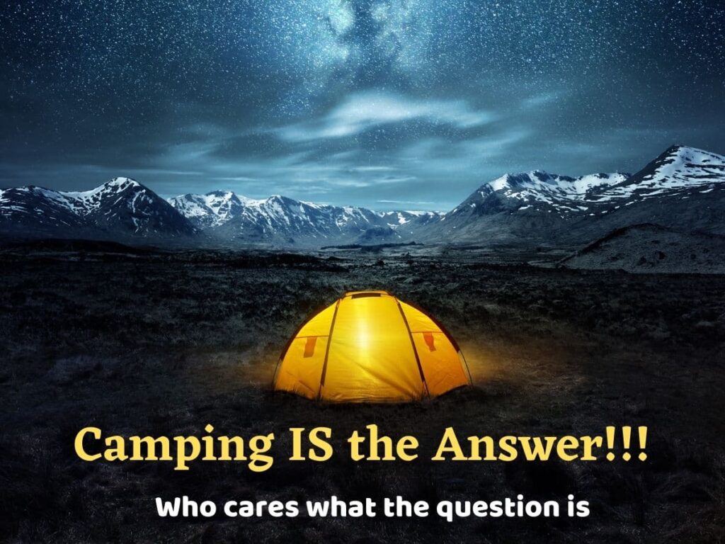 camping meme 