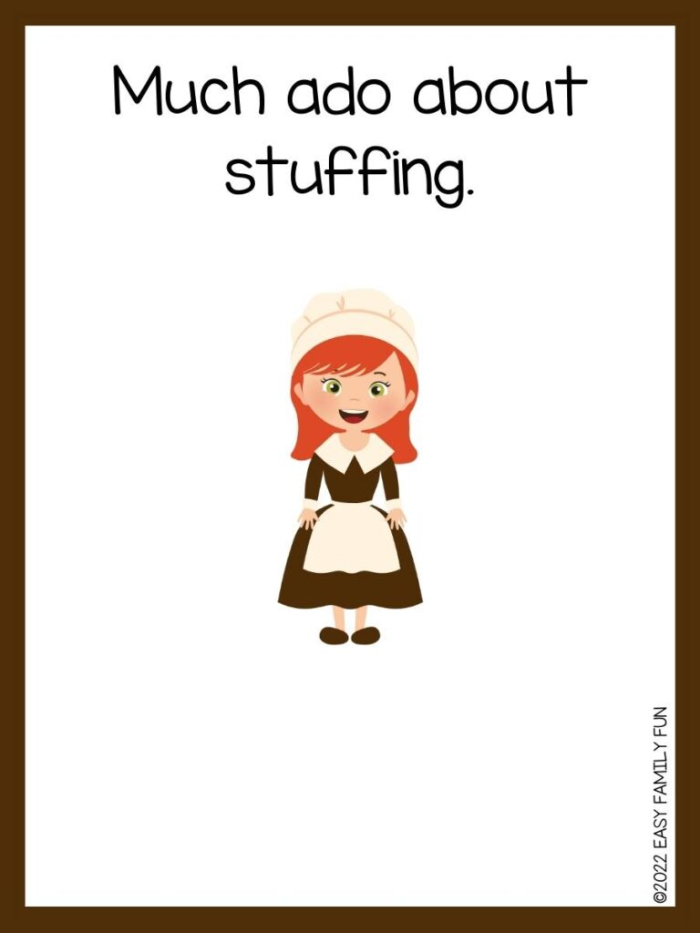 Much ado about stuffing thanksgiving pun card