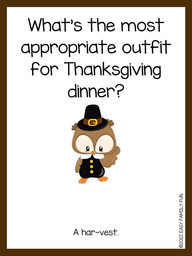 thanksgiving joke card for kids with image