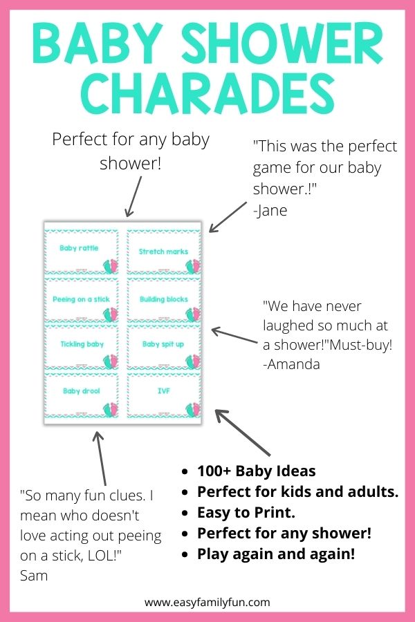 baby shower charades testimonials. 
