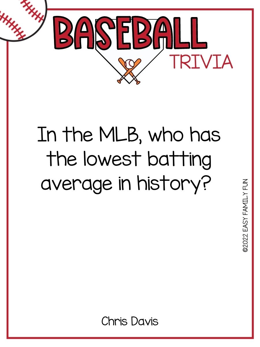 35 Baseball Trivia Questions
