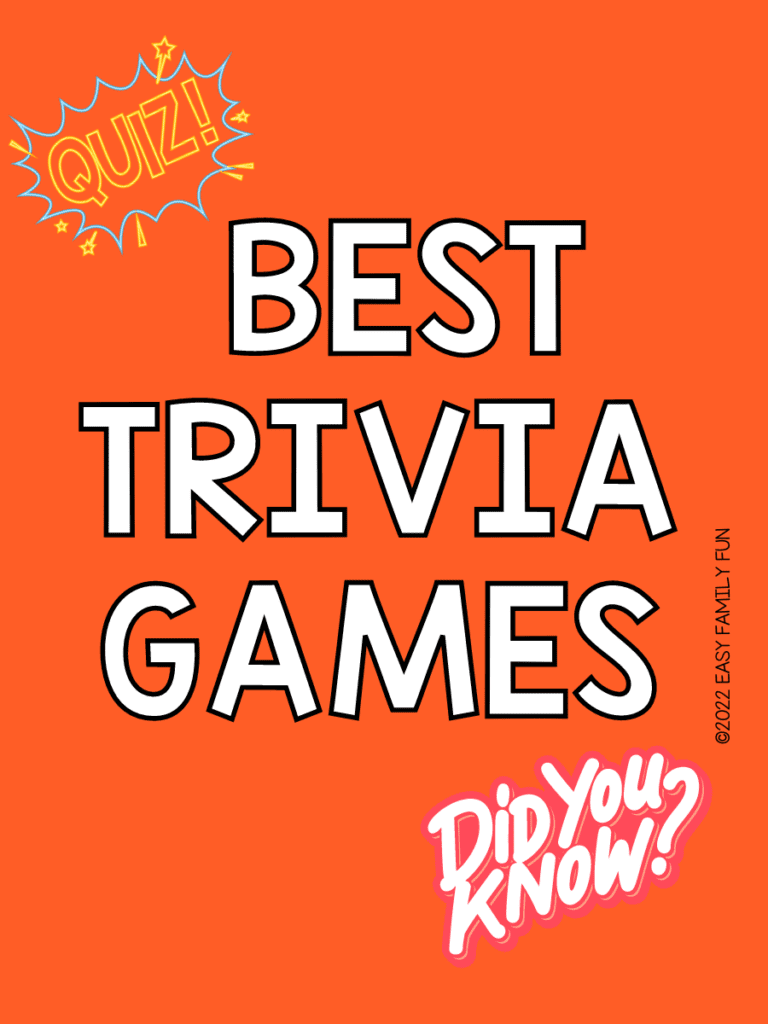 Best Trivia Games For The Whole Family - Easy Family Fun- Games, Trivia ...