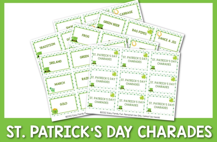 The Best St. Patrick’s Day Charades + Printable Cards