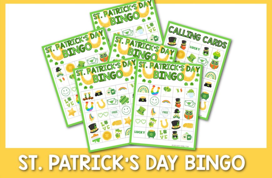 Festive St. Patrick’s Day Bingo Cards