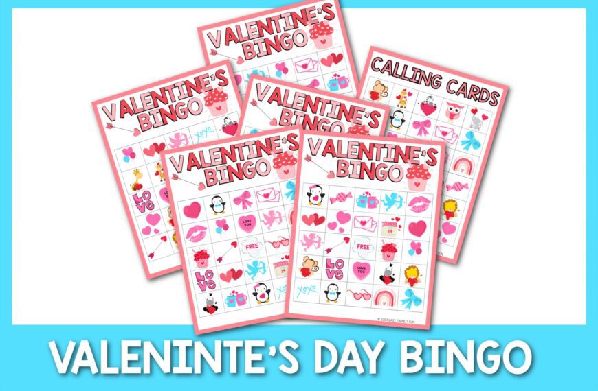 Free Valentine’s Day Bingo Cards