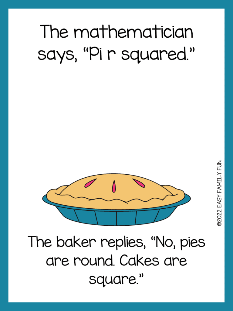 Pie joke for kids 