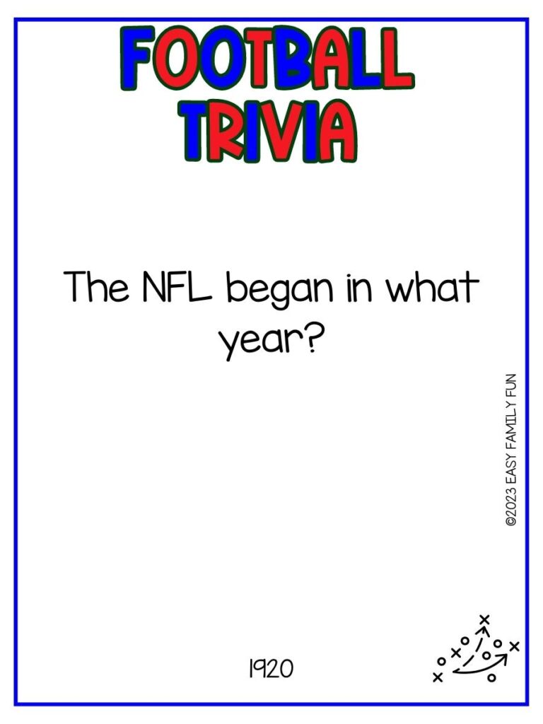 10 Best Printable NFL Trivia Questions And Answers 