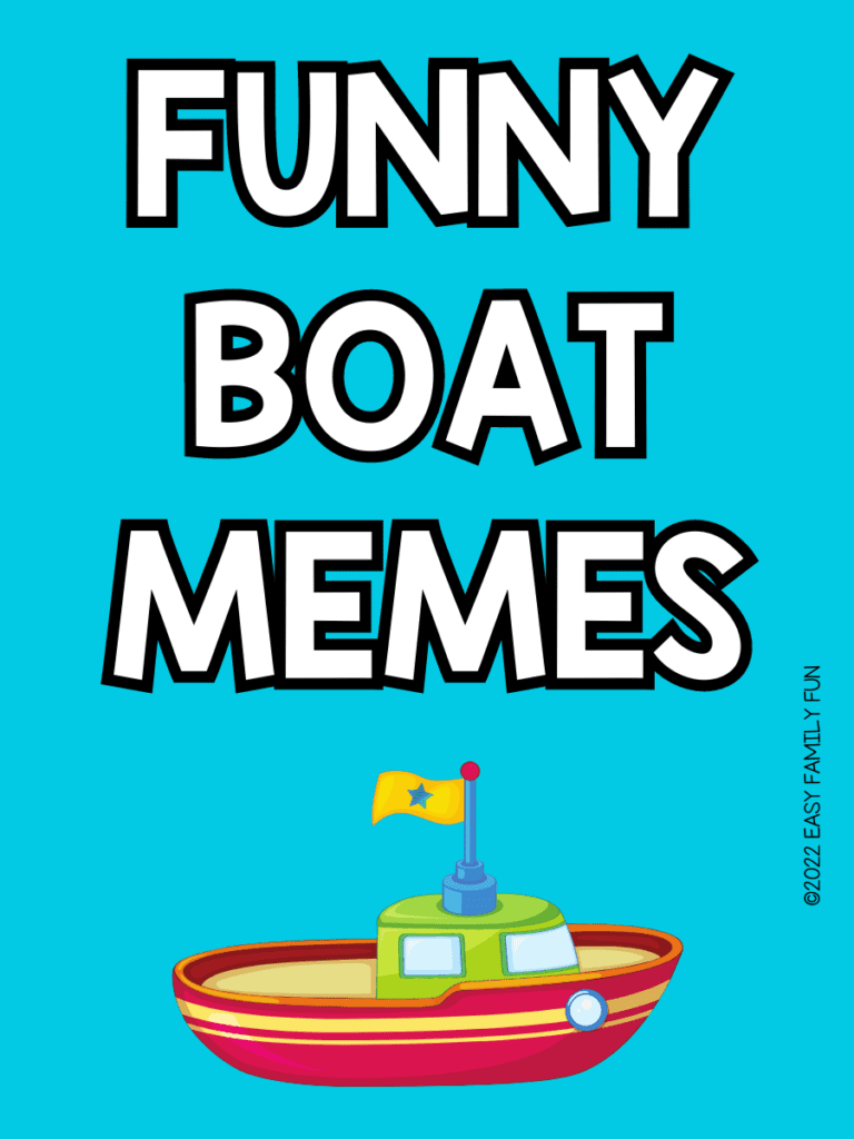 funny boat memes on blue background with tiny toy boat image