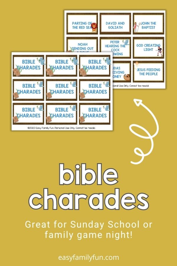 99+ Best Bible Charades Ideas With Printable Cards