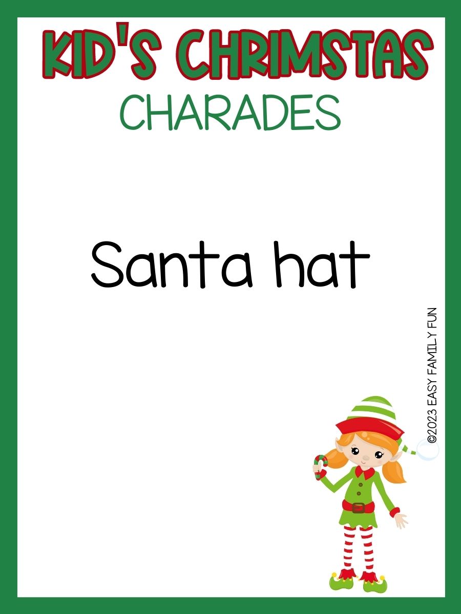 70+ Festive Kids Christmas Charades + Printable Cards - Easy Family Fun ...