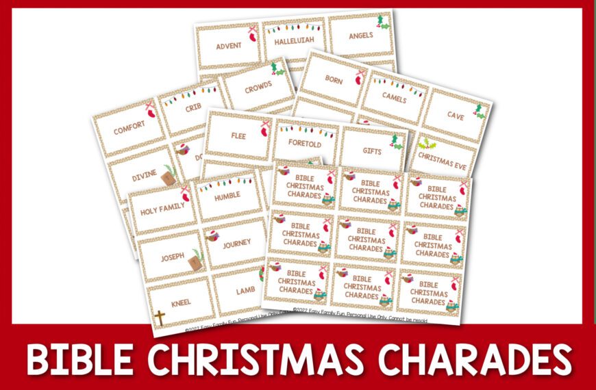 90 Best Bible Christmas Charades Ideas + Cards