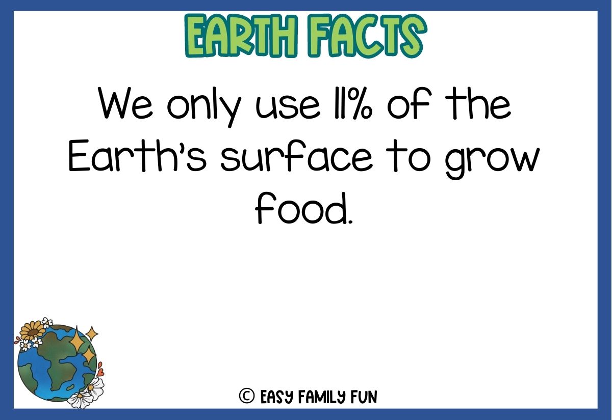 WHAT IS ONE FUN FACT ABOUT EARTH visual data 7