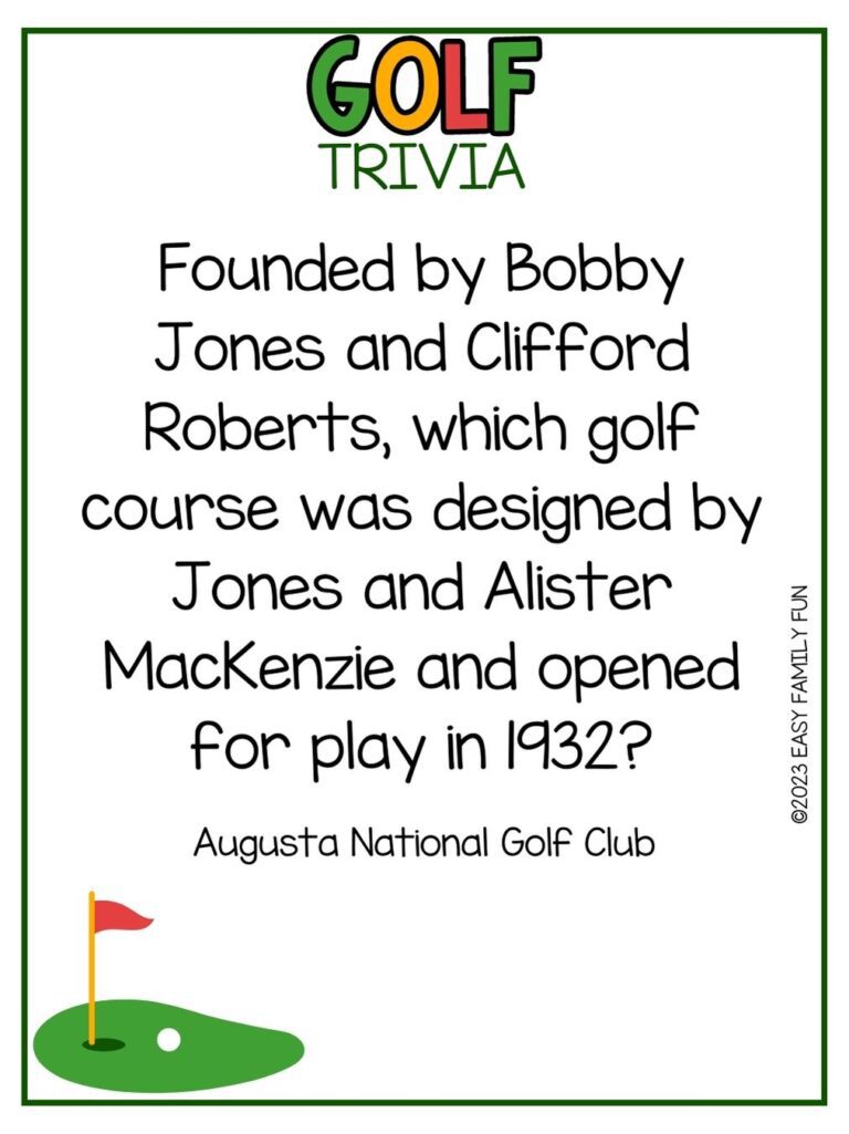 100 HoleinOne Golf Trivia Questions and Answers