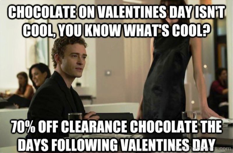 Valentine’s Day Memes about chocolate on valentine day