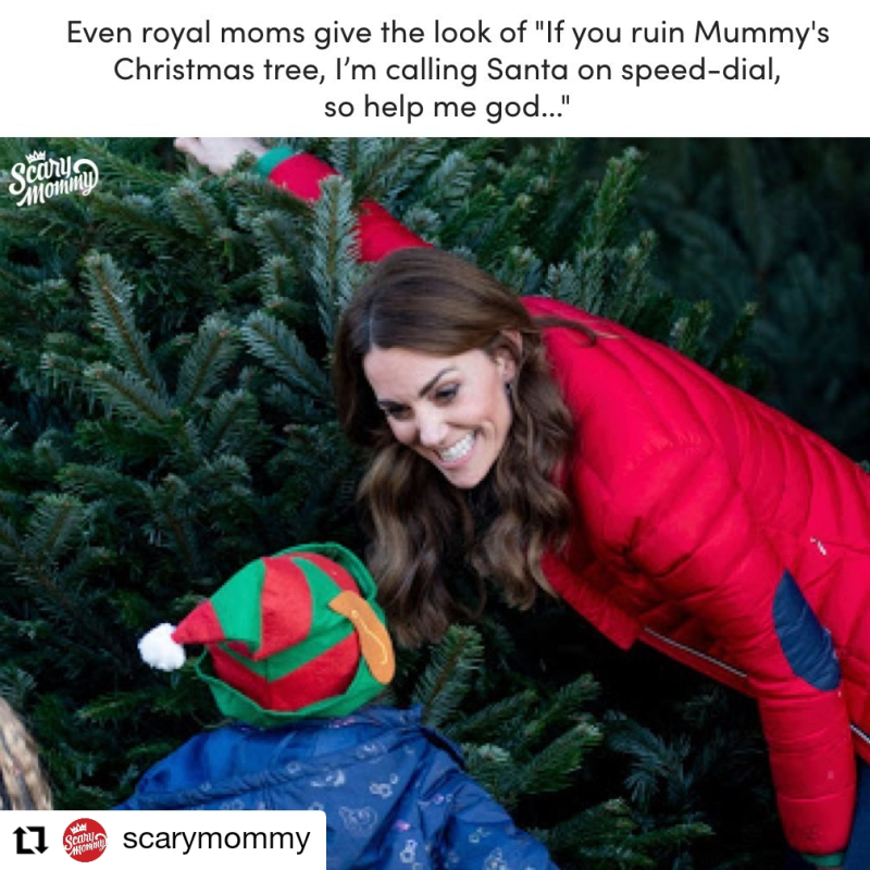 Christmas memes about Mom warnings the kids to not ruin the tree