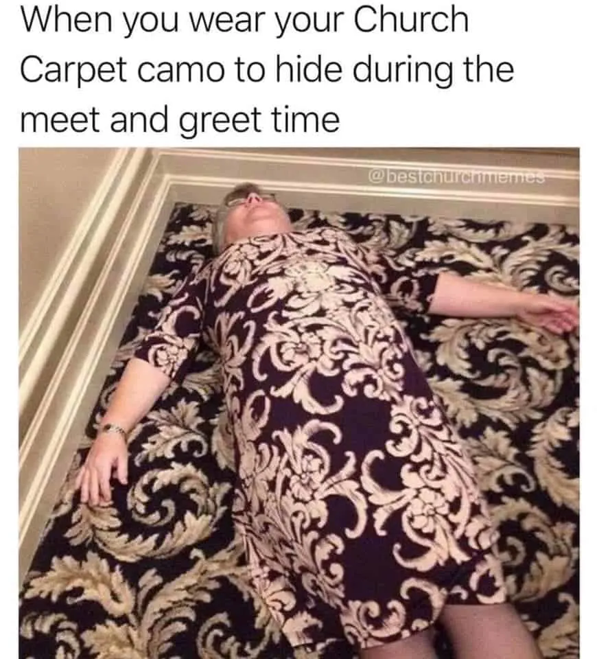 Funny Church memes about camo attire