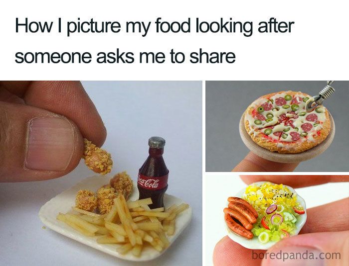 Funny Food Memes about someone asks me to share