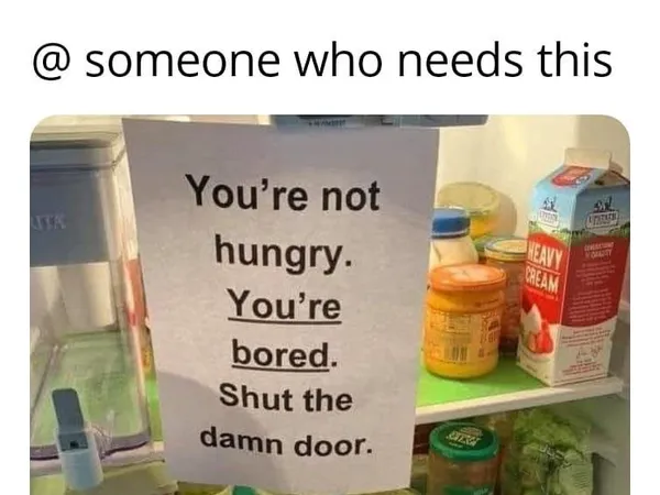 Funny Food Memes about fridge tag