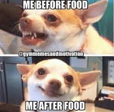 Funny Food Memes about before and after food