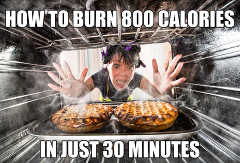 Funny Food Memes about burning calories