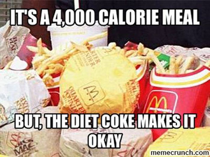 Funny Food Memes about calories