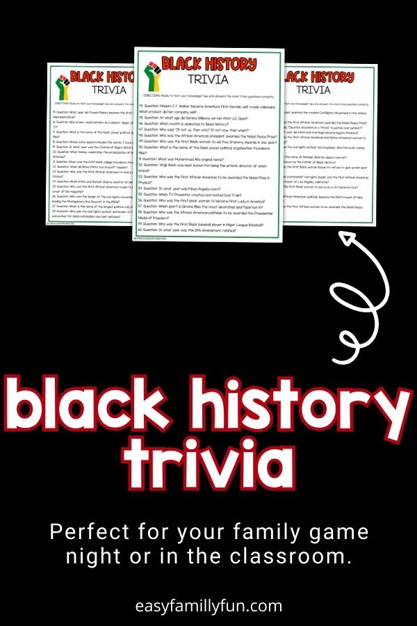 black trivia mockup image in black background