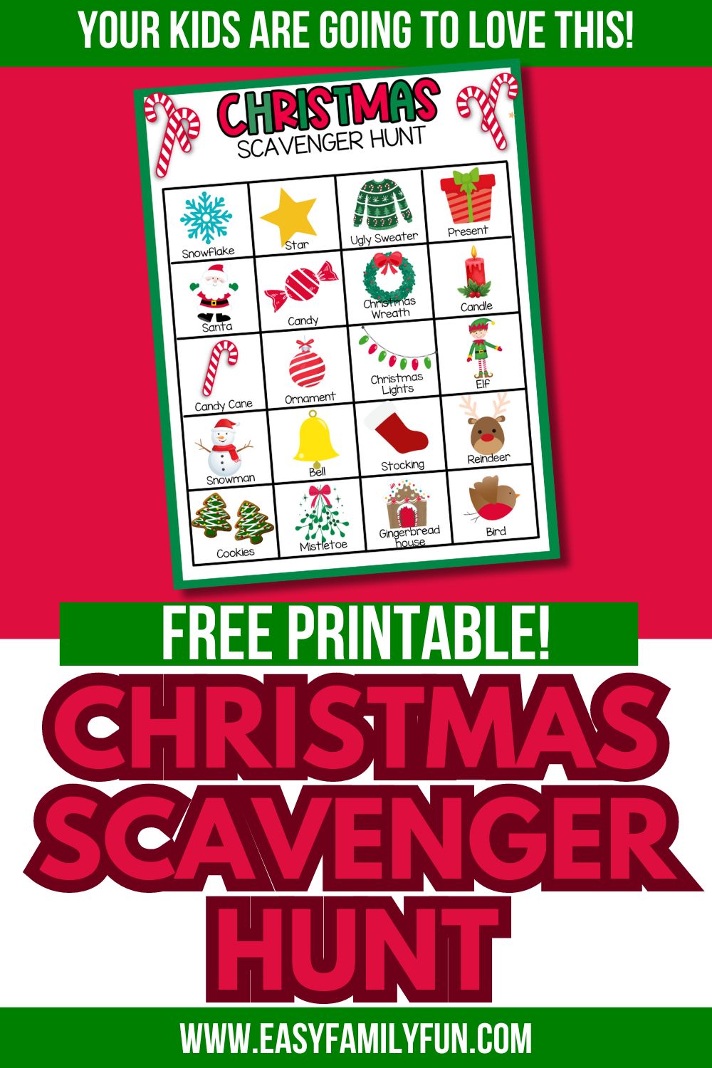 The Best Christmas Scavenger Hunt [Free PDF]