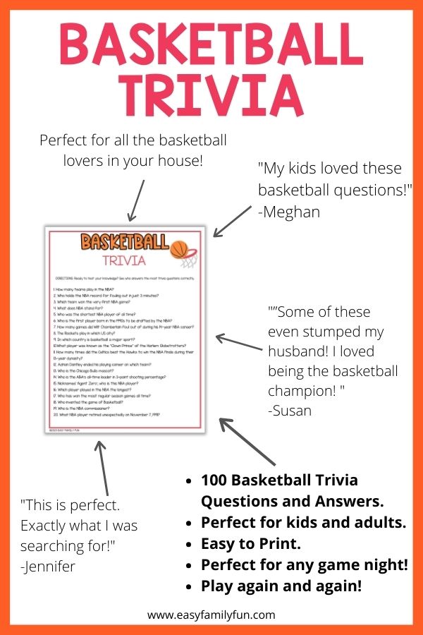 basketball trivia mockup with customers feedback