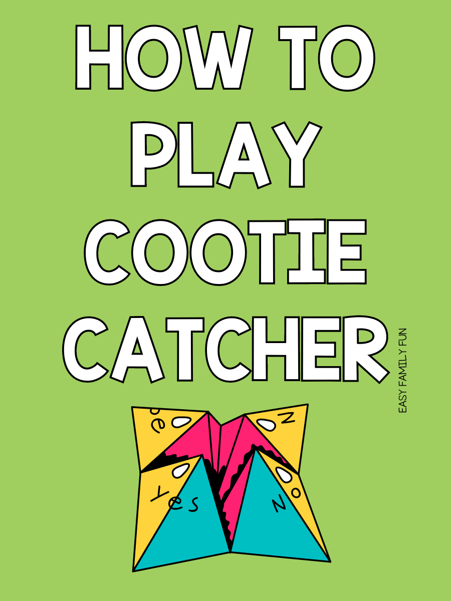 How to Play Cootie Catcher [Free Blank Template] - Easy Family Fun ...