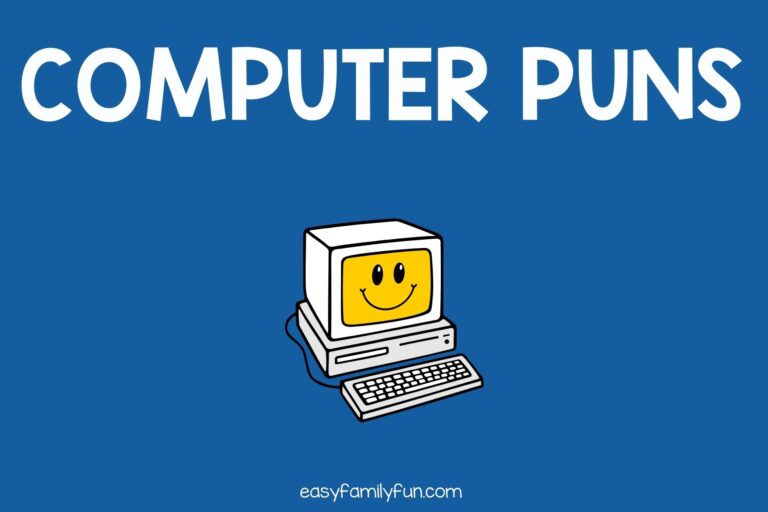 43 Funny Computer Puns and Jokes - Easy Family Fun- Print-and-Play ...