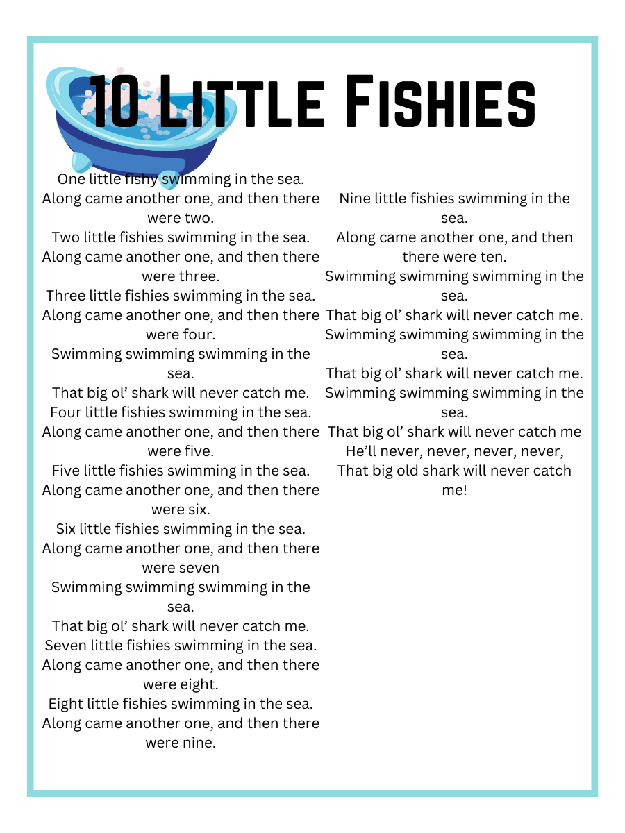 Sing and Splash Bathtime Songs for Kids [Lyrics and Printables] - Easy ...